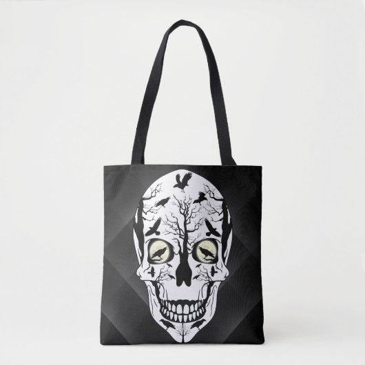 Ravens and Skull Bag - Black Ravens Fantasy Skull Tasche (Vorderseite)