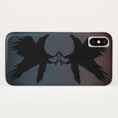 Ravens Birds Night Starry Sky Grunge Case-Mate iPhone Hülle (Rückseite (Horizontal))