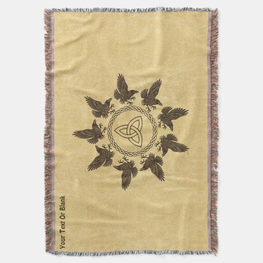 Ravens Circle Dance Decke (Vorderseite Vertikal)