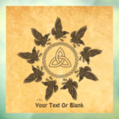 Ravens Circle Dance Fensteraufkleber (Blatt 3)