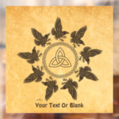 Ravens Circle Dance Fensteraufkleber (Blatt 2)