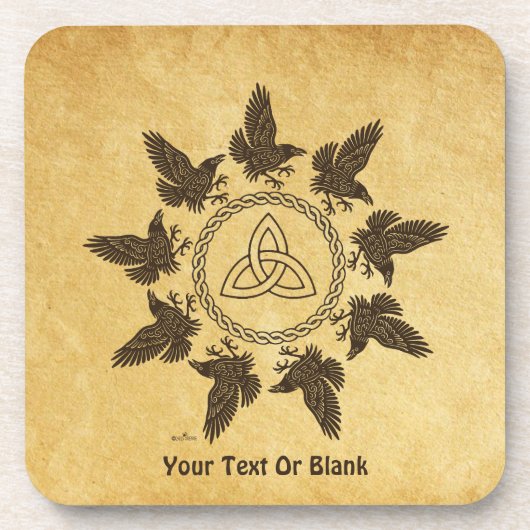 Ravens Circle Dance Getränkeuntersetzer (Vorderseite)
