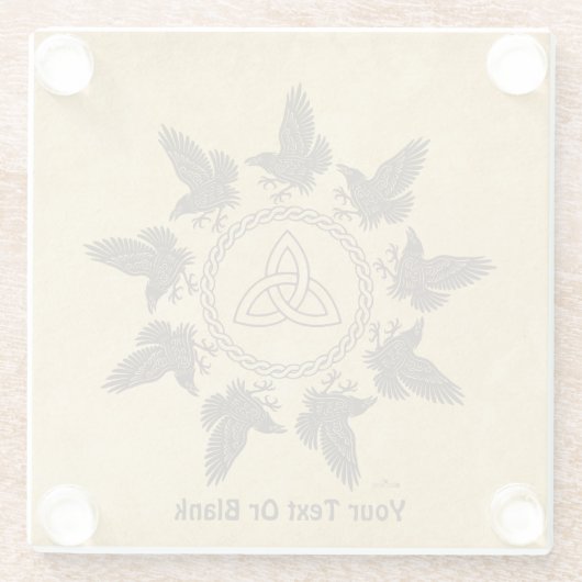 Ravens Circle Dance Glasuntersetzer (Rückseite)