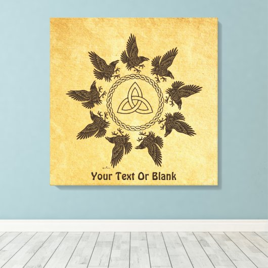 Ravens Circle Dance Leinwanddruck (Insitu (Holzboden))