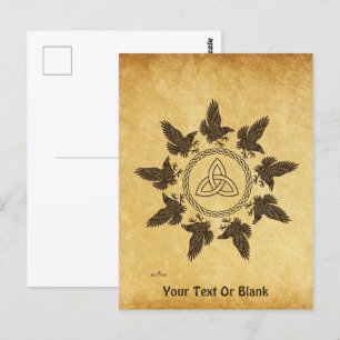 Ravens Circle Dance Postkarte