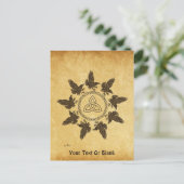 Ravens Circle Dance Postkarte (Stehend Vorderseite)