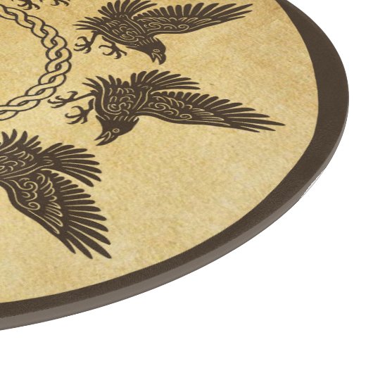 Ravens Circle Dance Schneidebrett (Ecke)