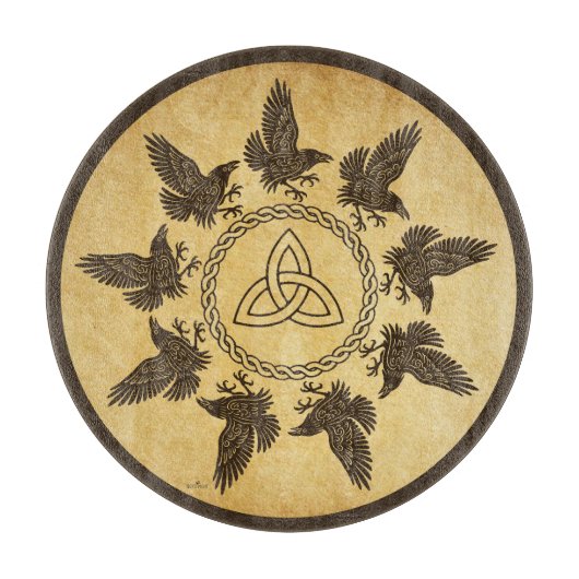 Ravens Circle Dance Schneidebrett (Vorderseite)