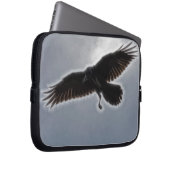Raven's Descent Fraktal Print Laptopschutzhülle (Vorne Rechts)
