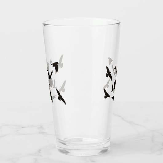 Ravens Drink oder Bier Glass Glas (Links)