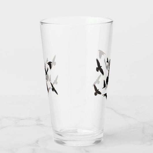 Ravens Drink oder Bier Glass Glas (Rechts)