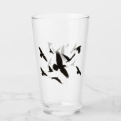 Ravens Drink oder Bier Glass Glas (Vorderseite)