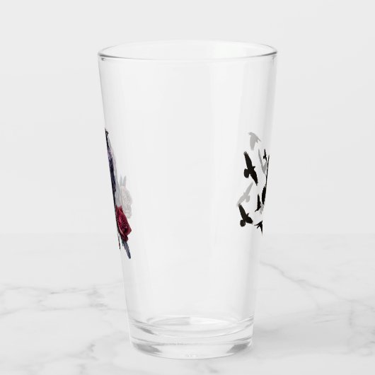 Ravens Drinking or Beer Glass Glas (Links)