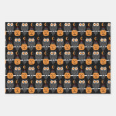 Ravens, Eyeballs Cupcake Design perfekt Halloween Geschenkpapier Set (Vorderseite 2)