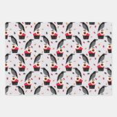 Ravens, Eyeballs Cupcake Design perfekt Halloween Geschenkpapier Set (Vorderseite)