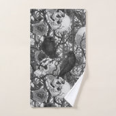 Raven's Geheimnis. Dunkle und launische gotische I Badhandtuch Set (Handtuch)