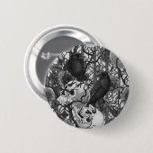 Raven's Geheimnis. Dunkle und launische gotische I Button (Vorne & Hinten)