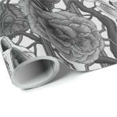 Raven's Geheimnis. Dunkle und launische gotische I Geschenkpapier (Rolleneckpunkt)