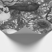 Raven's Geheimnis. Dunkle und launische gotische I Geschenkpapier (Ecke)