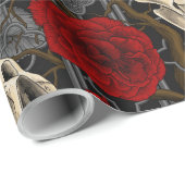 Raven's Geheimnis. Dunkle und launische gotische I Geschenkpapier (Rolleneckpunkt)