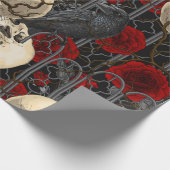 Raven's Geheimnis. Dunkle und launische gotische I Geschenkpapier (Ecke)