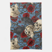 Raven's Geheimnis. Dunkle und launische gotische I Geschirrtuch (Vertikal)