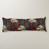 Raven's Geheimnis. Dunkle und launische gotische I Seitenschläferkissen (Rückseite)