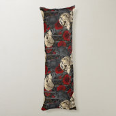 Raven's Geheimnis. Dunkle und launische gotische I Seitenschläferkissen (Rückseite (Vertikal))