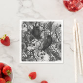 Raven's Geheimnis. Dunkle und launische gotische I Serviette (Beispiel)