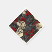 Raven's Geheimnis. Dunkle und launische gotische I Serviette (Ecke)