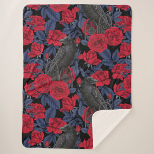 Raven's Geheimnis. Dunkle und launische gotische I Sherpadecke