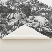 Raven's Geheimnis. Dunkle und launische gotische I Sherpadecke (3/4)