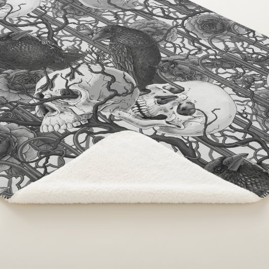 Raven's Geheimnis. Dunkle und launische gotische I Sherpadecke (3/4)