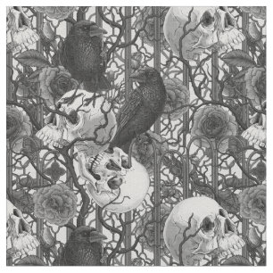 Raven's Geheimnis. Dunkle und launische gotische I Stoff