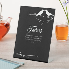 Ravens Gothic Gastgeschenke Hochzeiten Sockelschild