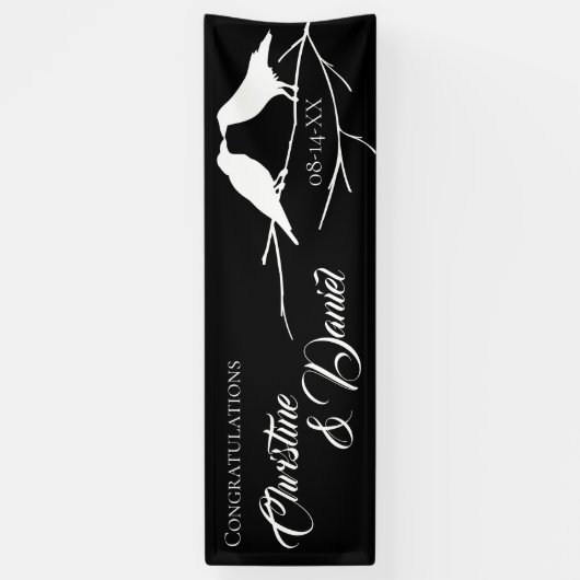 Ravens Gothic Wedding Banner (Vertikal)