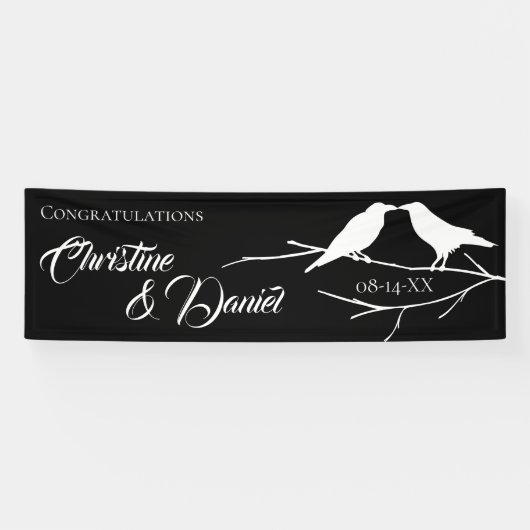 Ravens Gothic Wedding Banner (Horizontal)