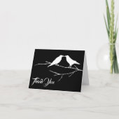 Ravens Gothic Wedding Dankeskarte (Vorderseite)
