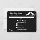 Ravens Gothic Wedding Einladung (Vorderseite)