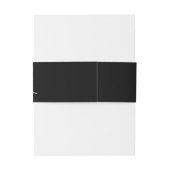 Ravens Gothic Wedding Einladungsbanderole (Rückseitenbeispiel)