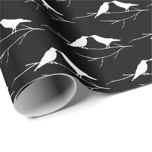 Ravens Gothic Wedding Geschenkpapier (Rolleneckpunkt)