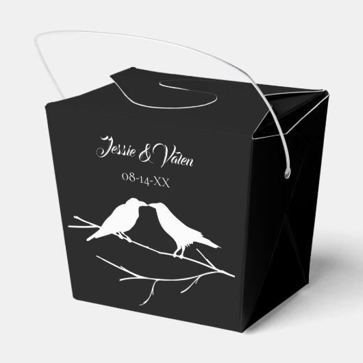 Ravens Gothic Wedding Geschenkschachtel (Rückseite)