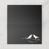 Ravens Gothic Wedding Platzkarte (Außenseite Aufgefaltet)