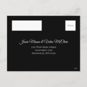 Ravens Gothic Wedding Repcard Feiertagspostkarte (Rückseite)