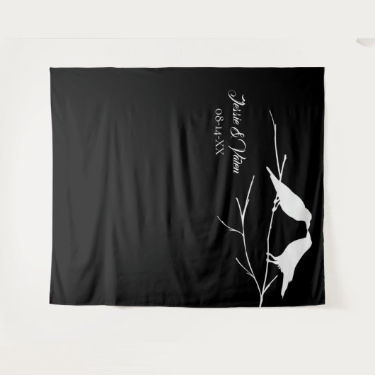 Ravens Gothic Wedding Wandteppich (Vorderseite (Horizontal))