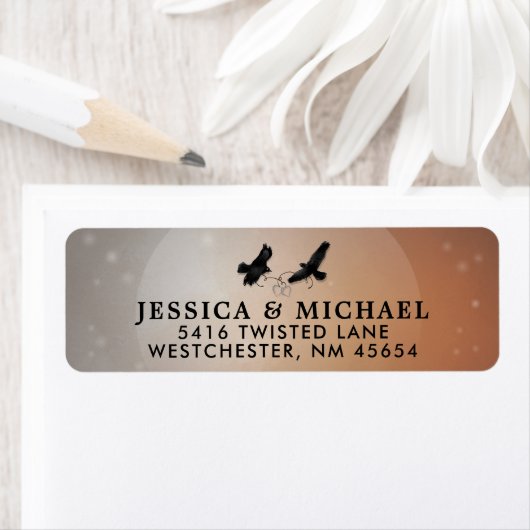 Ravens Halloween-Rücksendeadresse (Insitu)