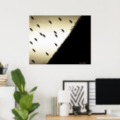 Ravens im Flug Poster (Heimbüro)