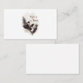 Ravens in Charred Forest Visitenkarte (Vorne/Hinten)