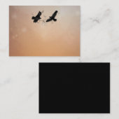 Ravens Matching Wedding BLANK Karten 3,5 x 2,5 (Vorne/Hinten)
