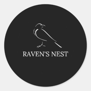 RAVEN'S NEST RUNDER AUFKLEBER